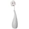 Uniquewise White Contemporary Unique Teardrop Shaped Ceramic Table Vase Flower Holder, 8 Inch QI004367.S - alternate 1